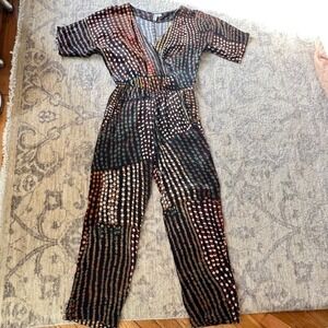 Anthropologie Multicolor Patterned Jumpsuit
